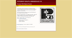 Desktop Screenshot of petersongrain.com